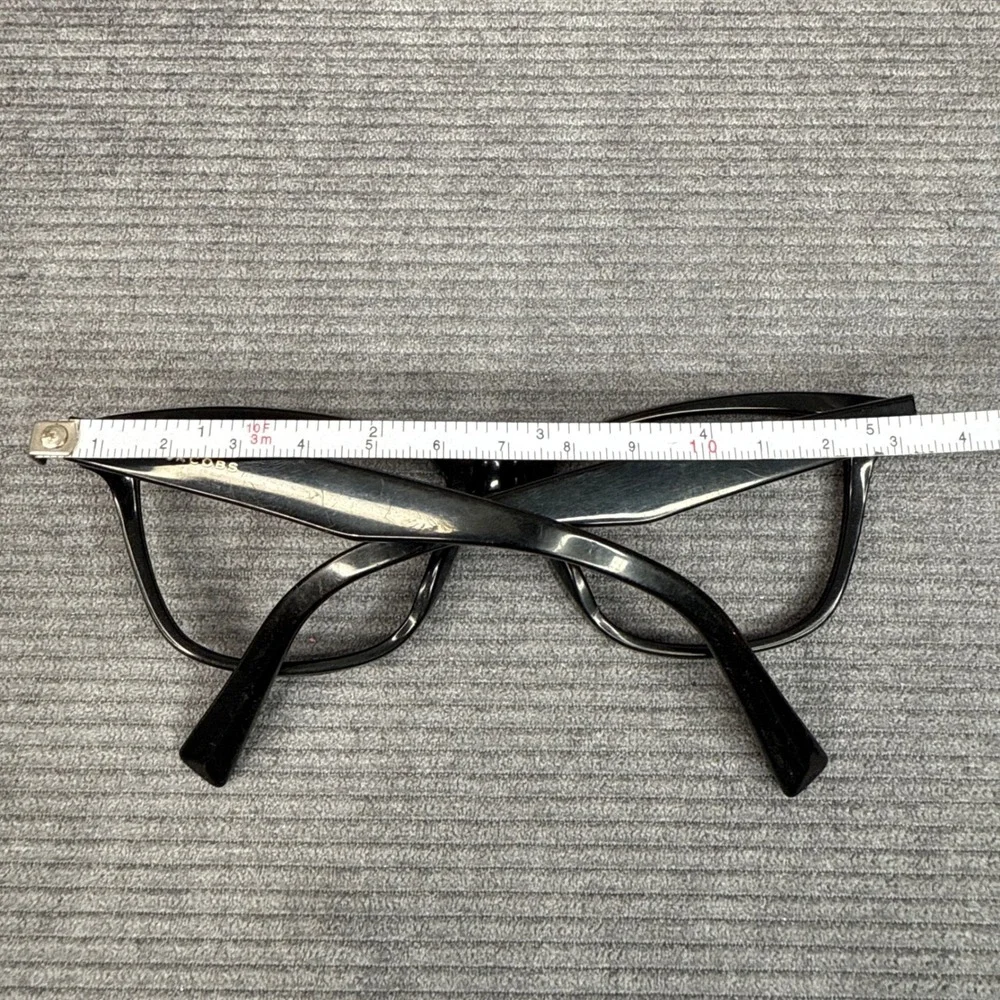 Marc‎ Jacobs Black Cat Eye Optical Y2K Glasses Frames Gold Logo Designer Womens